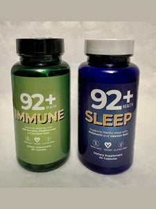 Sea moss daily multivitamins, Experience complete well-being with our dynamic duo – the 92+ Day and Night Bundle. Boost vitality with 92+ Immune Support and promote restful nights with 92+ Sleep Support. Embrace every moment with confidence and vitality. Try it now!